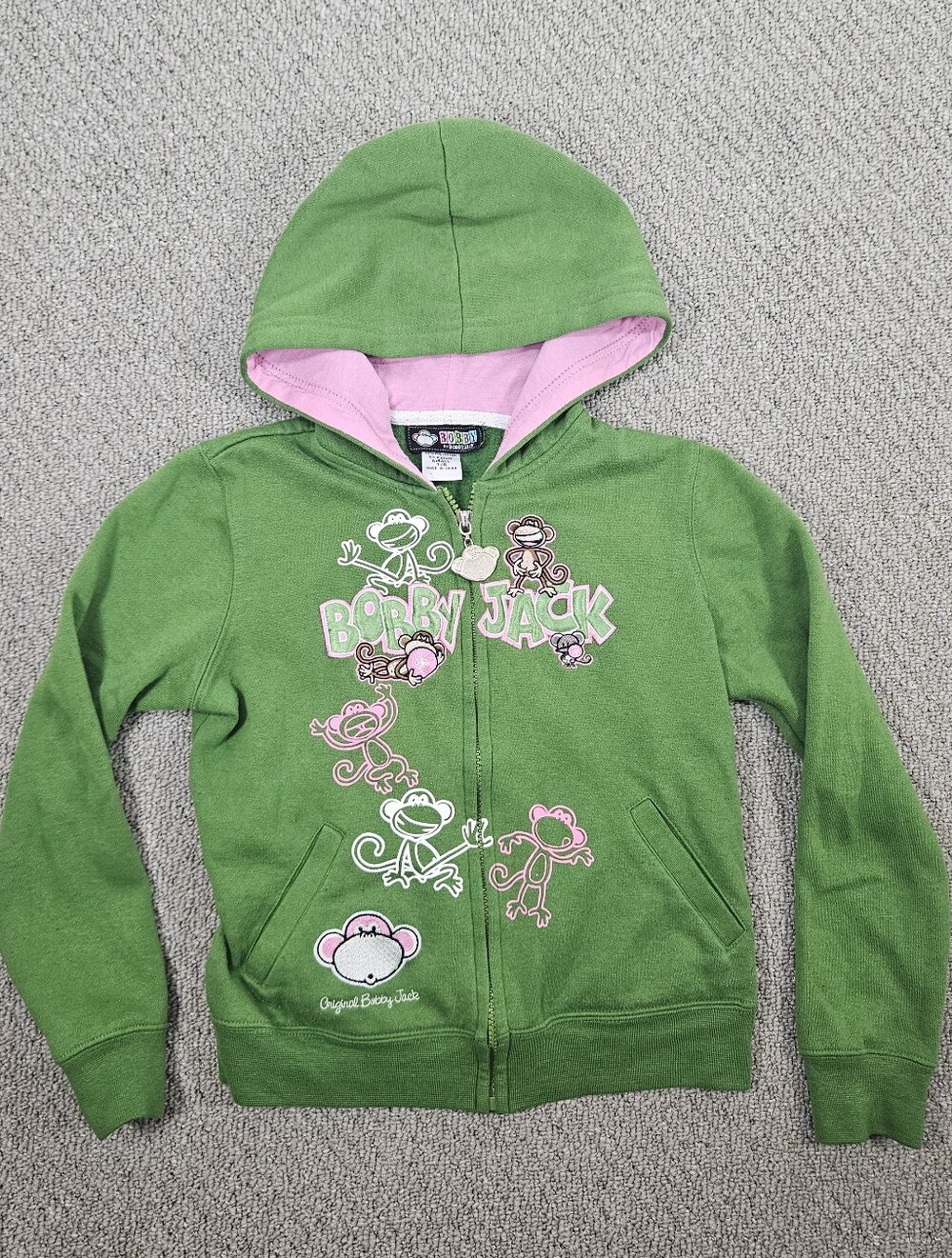 Girls Y2k Bobby Jack Zip Up Hoodie In Excellent Condition Size Small
